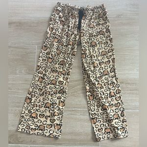 Disney Minnie Cheetah Leopard Lounge Pant Pajamas, Large (L)